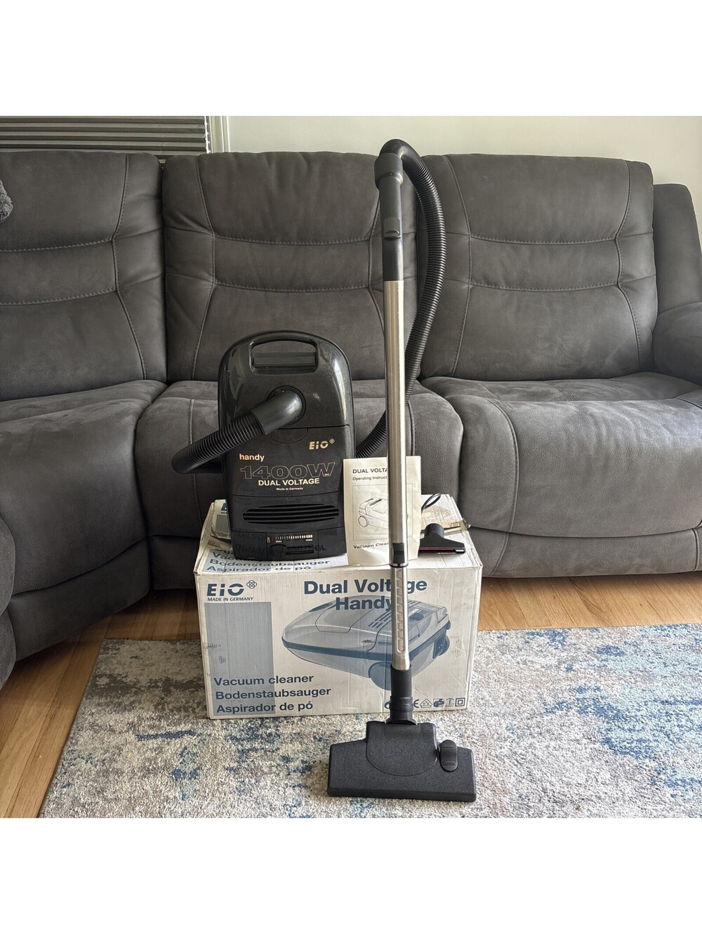 Vintage EIO Dual Voltage Handy Canister Vacuum Cleaner Head / Attachment - READ